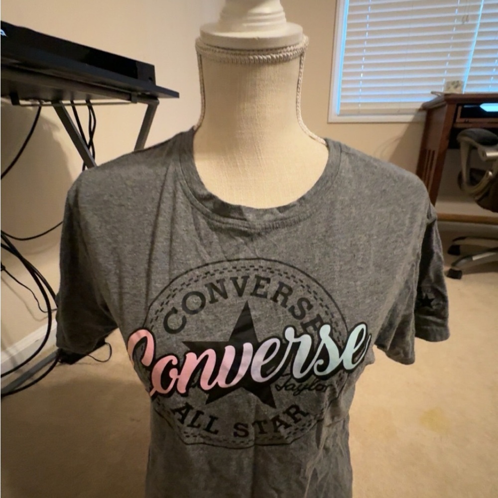 Converse Women's Gray Graphic Tee